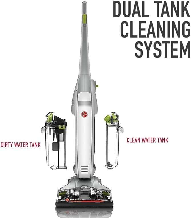 Hoover FloorMate Deluxe Hard Floor Cleaner Machine, Lightweight Cleaning Machine, Floor Scrubber with Spin Scrub Brushes, Wash and Dry Mode, Ideal for Hardwood, Vinyl, Tile, Laminate and More - Image 5