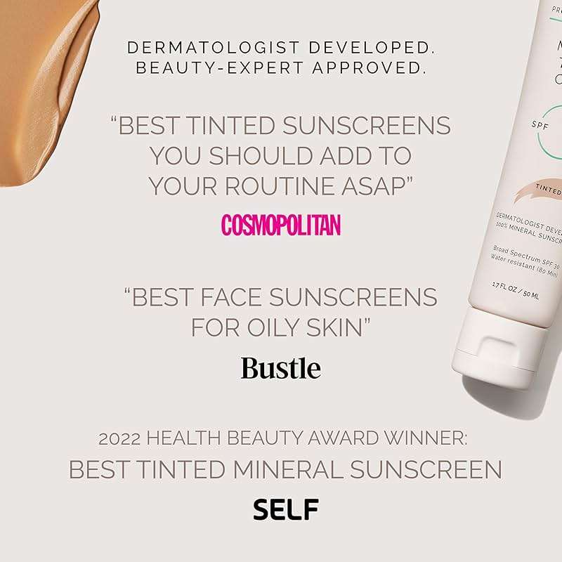 MDSolarSciences Mineral Tinted Crème Sunscreen SPF 30 | Water-Resistant Broad Spectrum UV Protection | Blendable Zinc Oxide Formula | Natural Matte Finish | 1.7 Fl Oz - Image 6