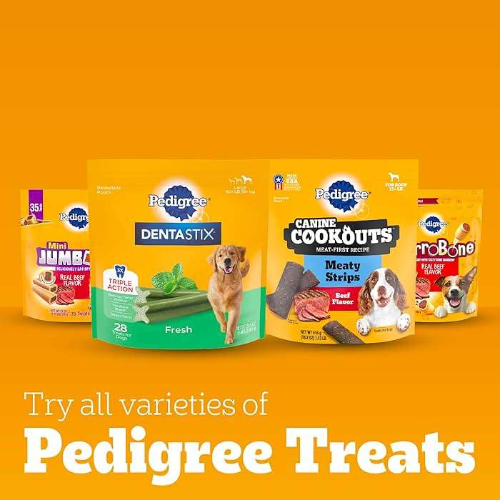 Pedigree Dentastix Large Breed Dog Treats, Original, Beef & Fresh Flavor, 2.73 lb. Variety Pack (51 Treats) - Image 11