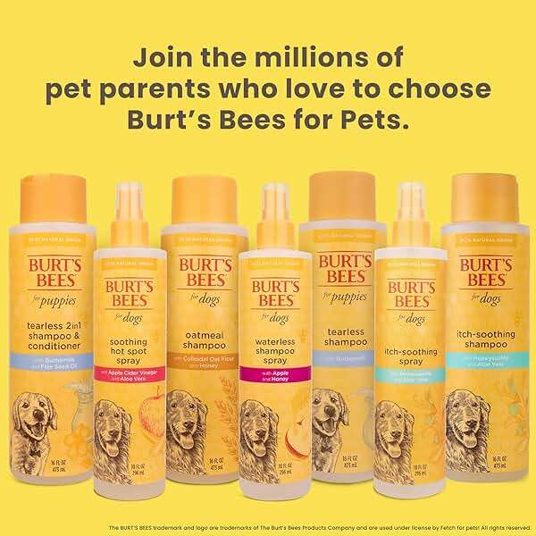 Burt's Bees for Pets Tear Free Puppy Shampoo and Conditioner - Tearless Dog Wash for Puppies, Pet Grooming Supplies, Gentle Dog Shampoo and Conditioner, Puppy Essentials for Easy Groom, 16 Fl Oz - Image 6