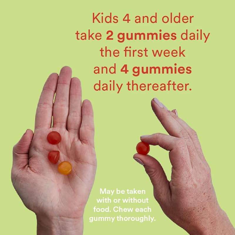 SmartyPants Kids Multivitamin Gummies and Fiber Supplement: Vitamin D3, C, Vitamin B12, B6, A, Zinc, Biotin, Inositol, Fiber Gummies, Three Fruit Flavors, 120 Count (30 Day Supply) - Image 8