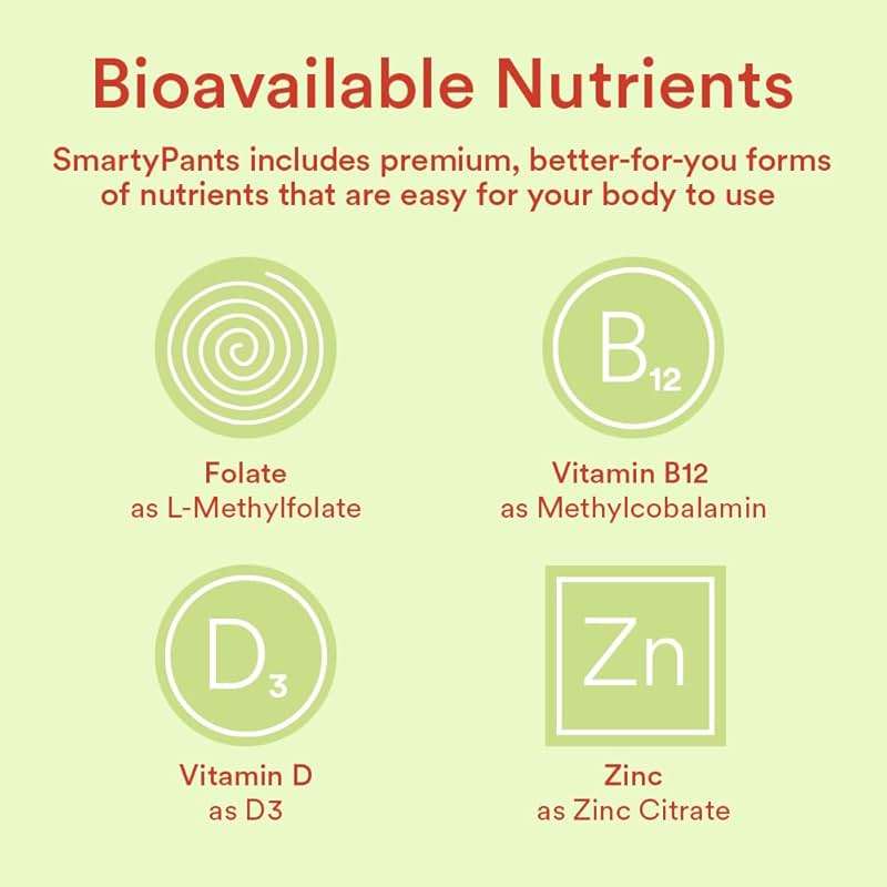 SmartyPants Kids Multivitamin Gummies and Fiber Supplement: Vitamin D3, C, Vitamin B12, B6, A, Zinc, Biotin, Inositol, Fiber Gummies, Three Fruit Flavors, 120 Count (30 Day Supply) - Image 10