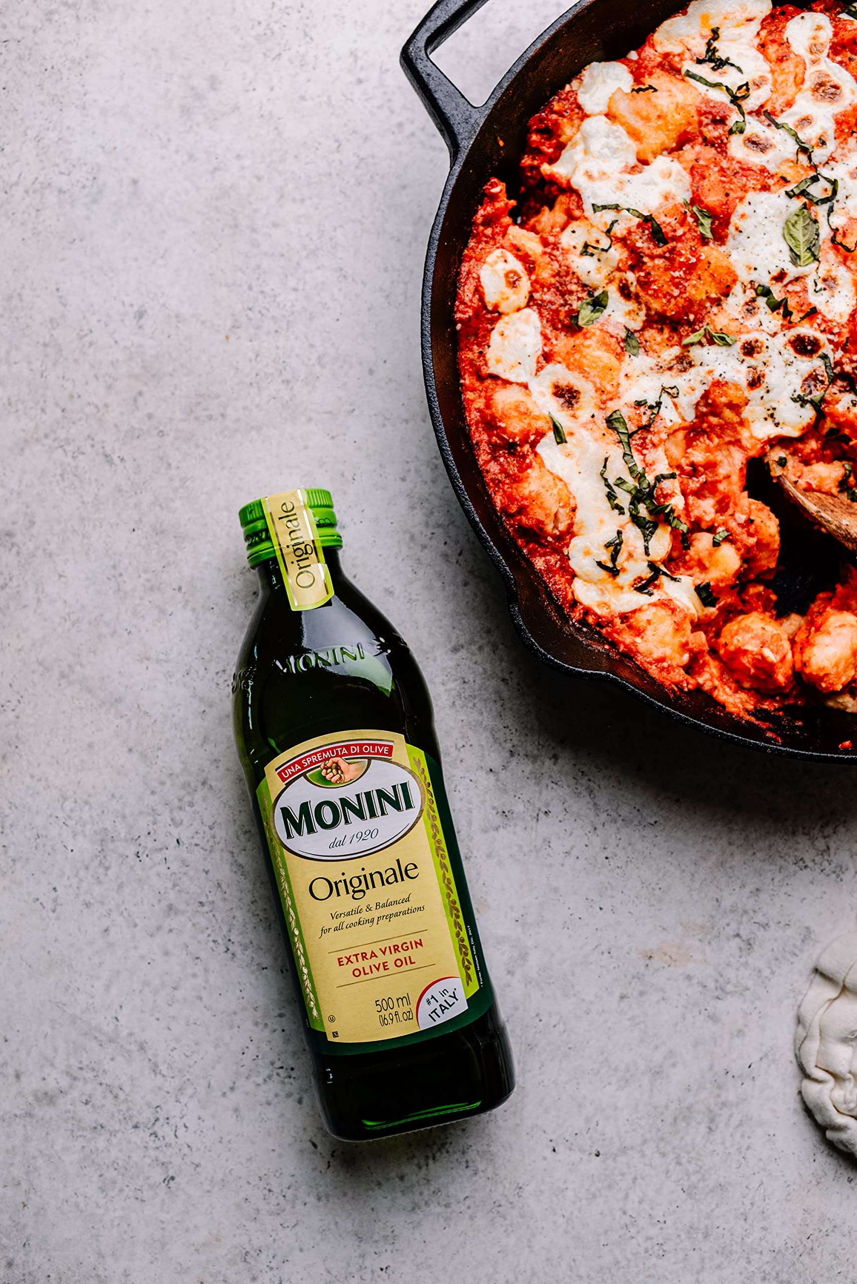 MONINI Premium Extra Virgin Olive Oil | Originale Versatile & Balanced | Tin Can | 101.4oz (3L) - Image 4