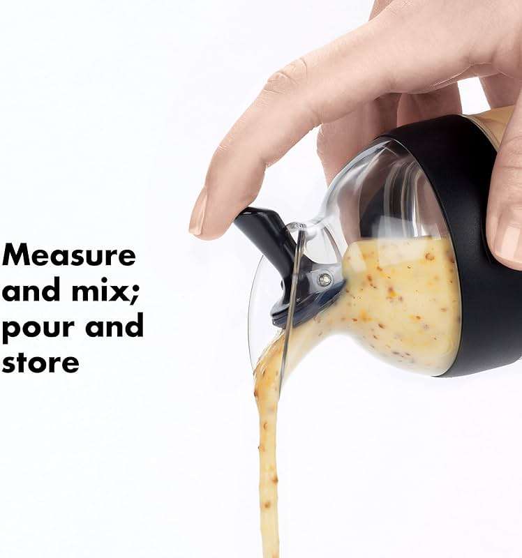 OXO Good Grips Little Salad Dressing Shaker - Black, Small - Image 4
