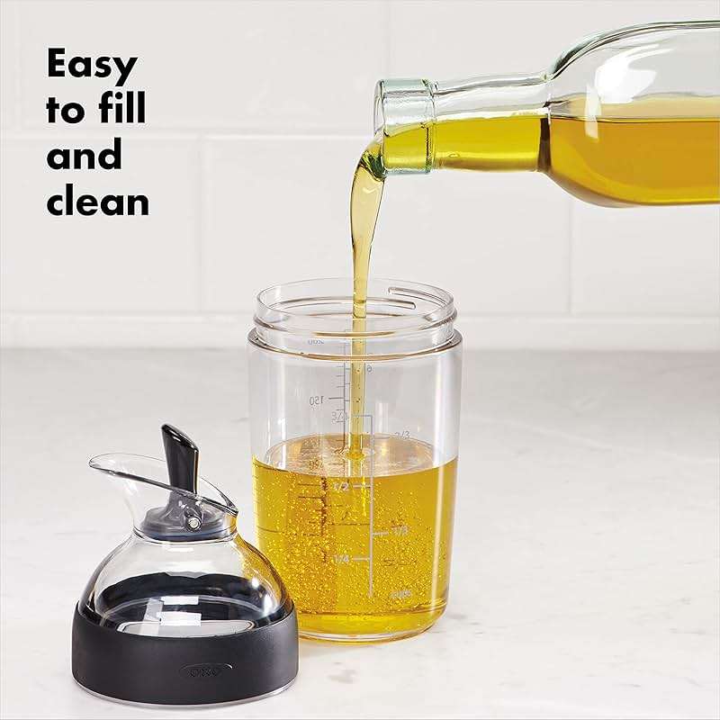 OXO Good Grips Little Salad Dressing Shaker - Black, Small - Image 6