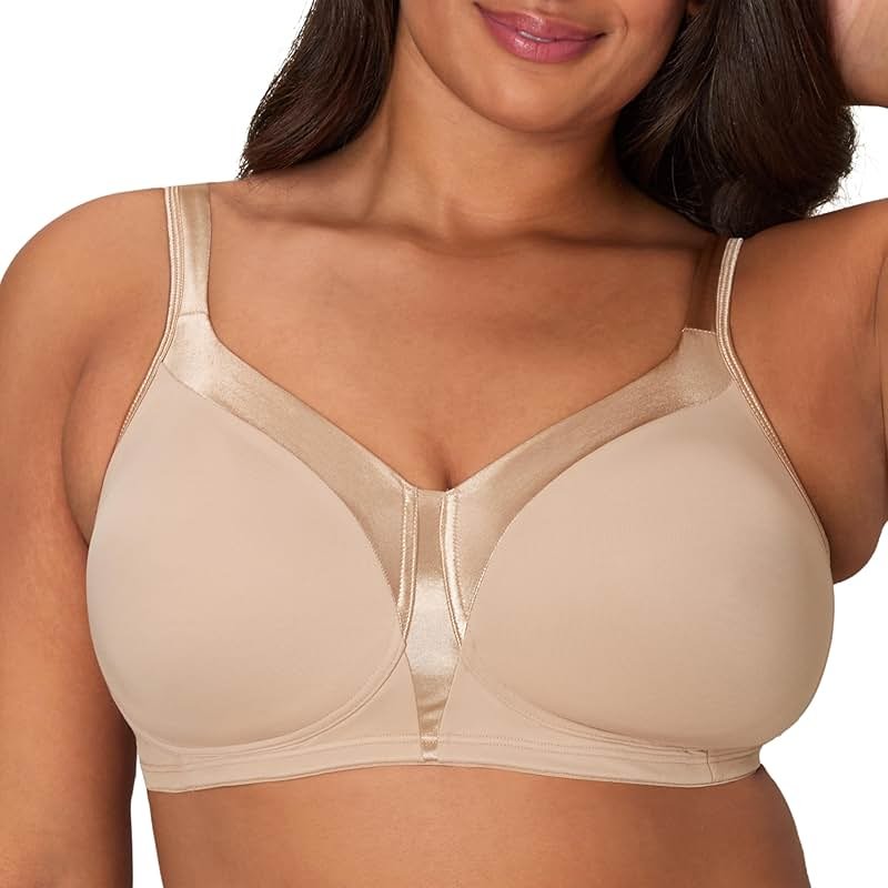 Playtex Women's Wireless Bra, 18 Hour Plus-Size T-Shirt Bras Available, Smoothing, Full Coverage, 4803, Single or 2-Pack - Product Image