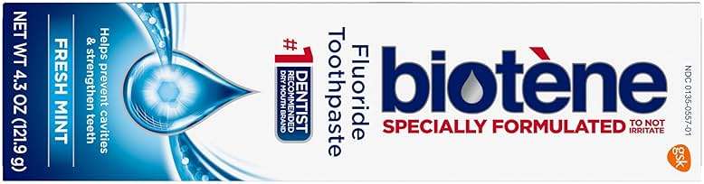 biotène Fluoride Toothpaste for Dry Mouth Symptoms, Bad Breath Treatment and Cavity Prevention, Fresh Mint - 4.3 oz - Image 10