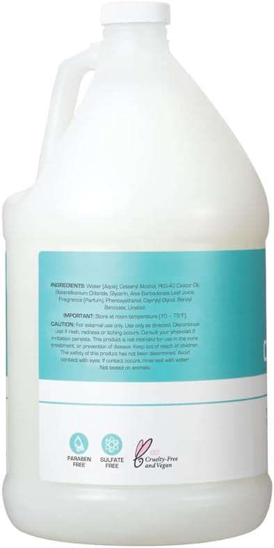Ginger Lily Farms Club & Fitness Moisturizing Conditioner for Dry Hair, 100% Vegan & Cruelty-Free, Ocean Breeze Scent, 1 Gallon (128 fl oz) Refill - Image 3