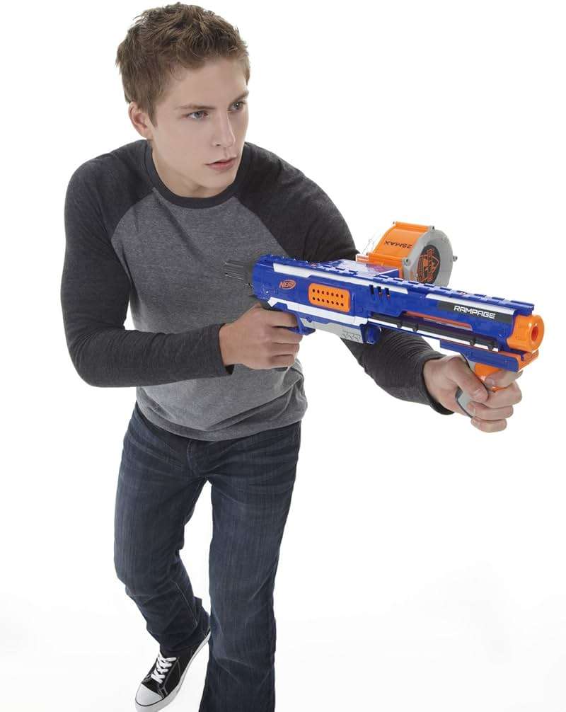 NERF Rampage N-Strike Elite Toy Blaster with 25 Dart Drum Slam Fire for Kids, Teens, & Adults (Amazon Exclusive) - Image 11