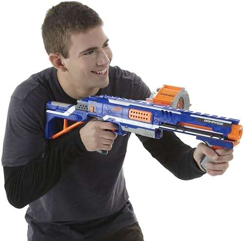 NERF Rampage N-Strike Elite Toy Blaster with 25 Dart Drum Slam Fire for Kids, Teens, & Adults (Amazon Exclusive) - Image 8