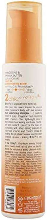 GIOVANNI 2chic Ultra-Volume Leave-In Conditioning & Styling Elixir - Builds Volume, Promotes Weightless Control for Fine/Thin Hair, Volumizing Formula with Papaya & Tangerine Butter, Color Safe - 4 oz - Image 2