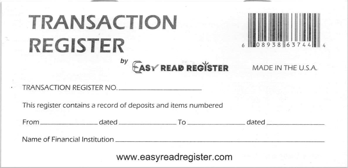 Checkbook Register, Made in The USA, Check Registers for Personal, Blank Ledger Transaction Registers for Personal or Business Bank, Check Register Book (23-24-25 Calendars, 10) - Image 5