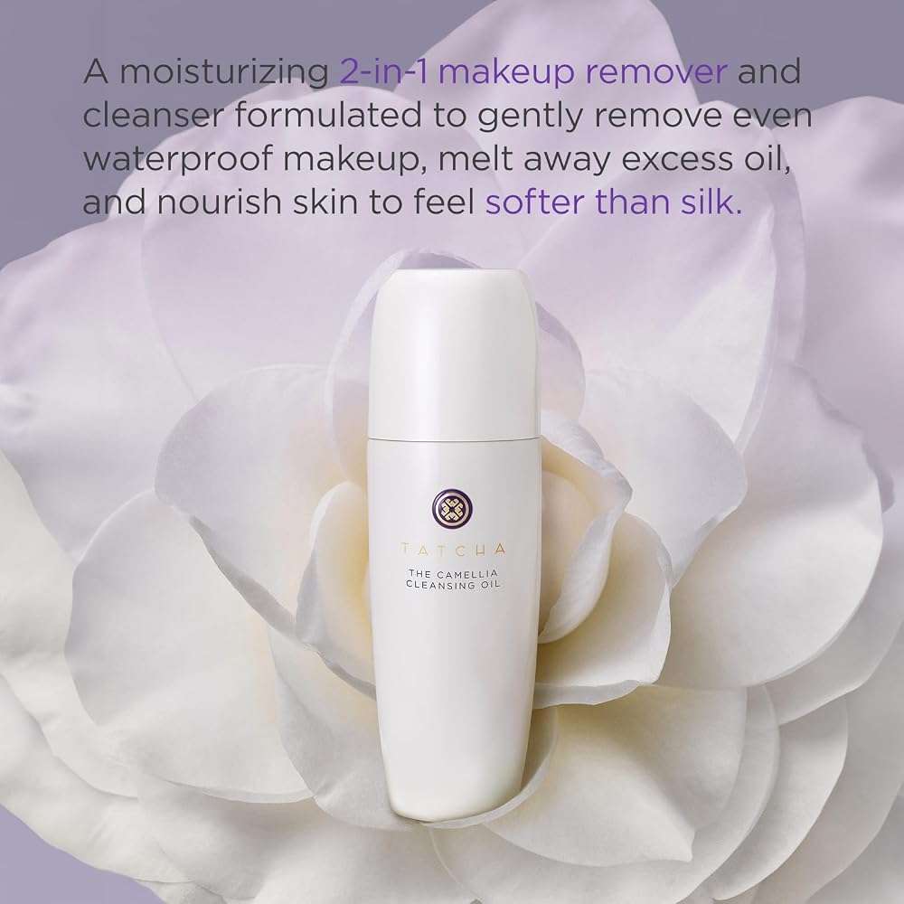 TATCHA Pure One Step Camellia Cleansing Oil | 2 in 1 Makeup Remover Oil & Face Wash | 150 ml / 5.1 oz - Image 2