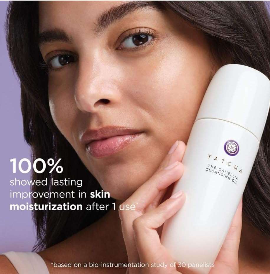TATCHA Pure One Step Camellia Cleansing Oil | 2 in 1 Makeup Remover Oil & Face Wash | 150 ml / 5.1 oz - Image 5
