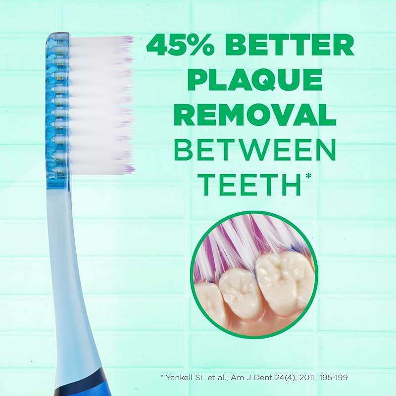 GUM Technique Deep Clean Toothbrush - Full Head - Soft Toothbrushes for Adults with Sensitive Gums - Extra Fine Bristles, 2 Count - Image 3