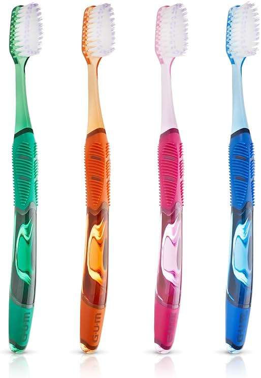 GUM Technique Deep Clean Toothbrush - Full Head - Soft Toothbrushes for Adults with Sensitive Gums - Extra Fine Bristles, 2 Count - Image 7