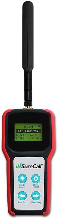 SureCall Five-Band RF Signal Meter for 4G LTE, Cellular, PCS and AWS Cell Phone Signal Booster Installation (SC-METER-01) - Image 1