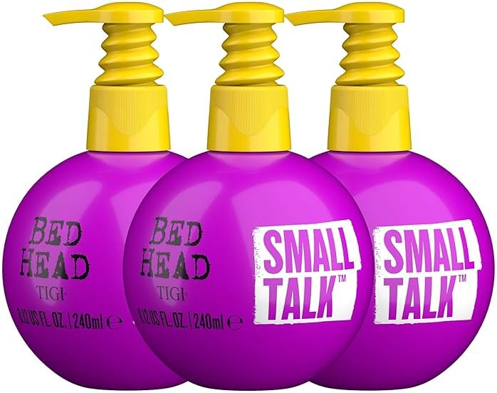 TIGI Bed Head Hair Thickening Cream, Small Talk 3-Pack – Moisturizing, Volumizing Products for Smoother, Thicker-Looking Hair, Frizz Control, Anti-Humidity, 8.12 Oz Ea - Product Image
