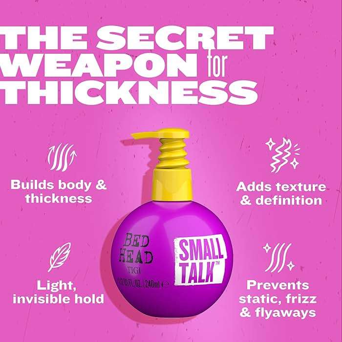 TIGI Bed Head Hair Thickening Cream, Small Talk 3-Pack – Moisturizing, Volumizing Products for Smoother, Thicker-Looking Hair, Frizz Control, Anti-Humidity, 8.12 Oz Ea - Image 3