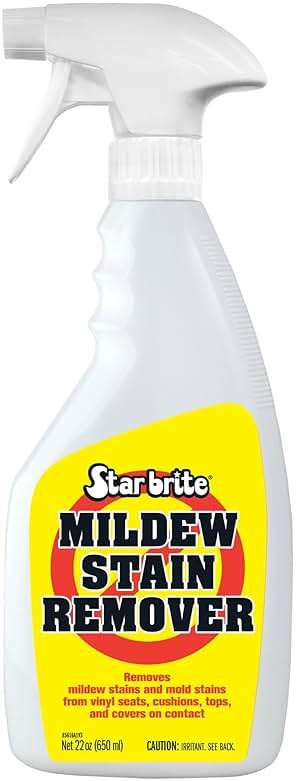 STAR BRITE Professional-Grade Mildew & Mold Stain Remover + Cleaner - Instant Contact Stain Removal, Ideal for Marine & Outdoor Upholstery - Image 1