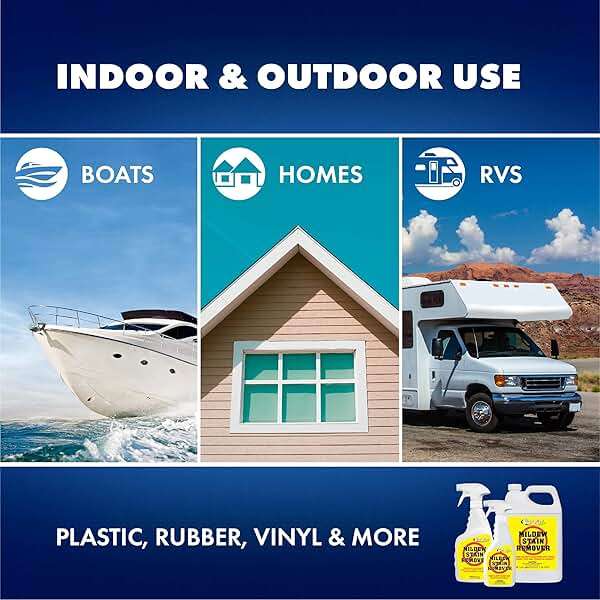 STAR BRITE Professional-Grade Mildew & Mold Stain Remover + Cleaner - Instant Contact Stain Removal, Ideal for Marine & Outdoor Upholstery - Image 6