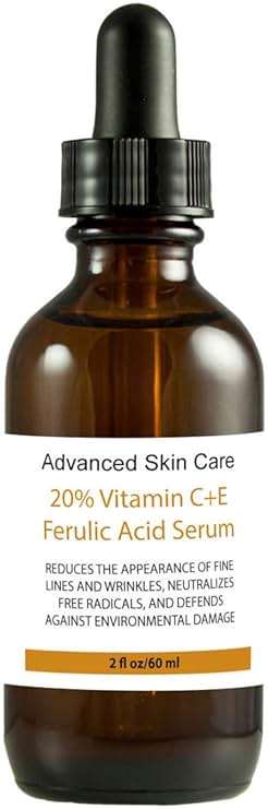 20% Vitamin C+e Ferulic Acid & Hyaluronic Acid Serum, Skin Brighten Skin Age & Sun Damage Wrinkle 2oz - Image 1