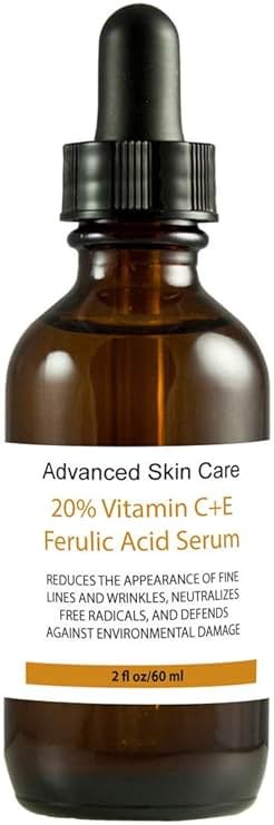 20% Vitamin C+e Ferulic Acid & Hyaluronic Acid Serum, Skin Brighten Skin Age & Sun Damage Wrinkle 2oz - Product Image