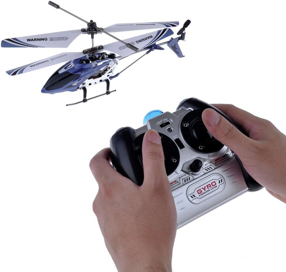Syma S107G 3 Channel RC Helicopter with Gyro, Blue - Image 3