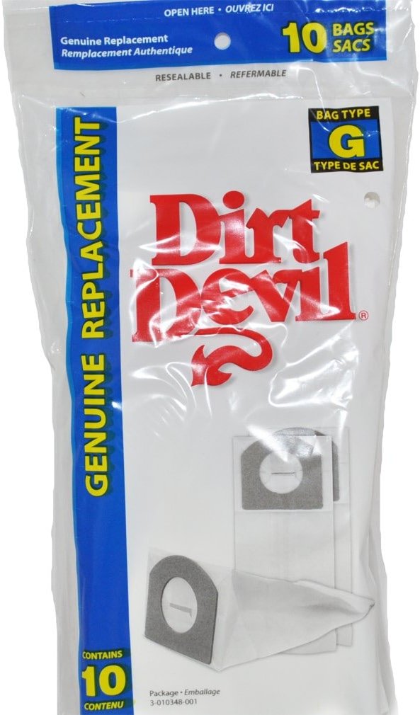 Dirt Devil Hand Vac Style G Paper Vacuum Bags,10 Per Pack - Product Image
