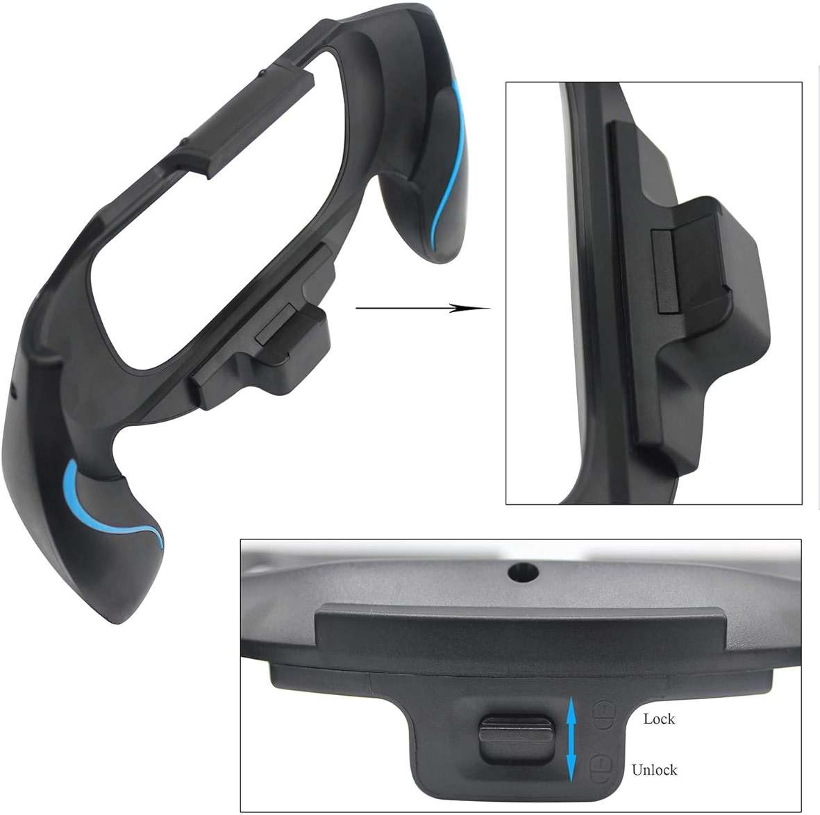 OSTENT Durable Joypad Bracket Holder Case Hand Grip Handle for Sony PSV PS Vita 1000 PCH-1000 Color Blue - Image 5