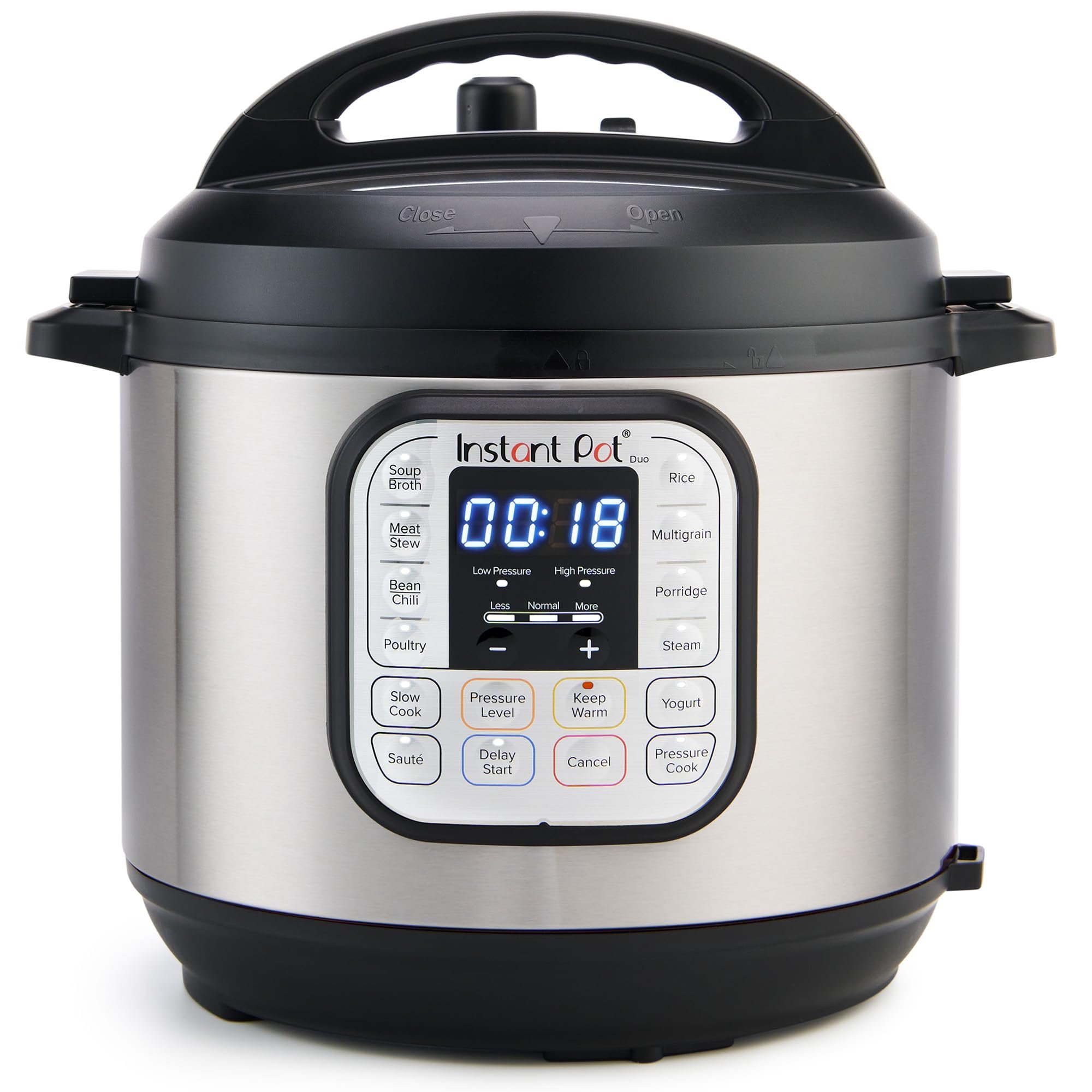 Instant Pot Duo 7-in-1 Electric Pressure Cooker, Slow Cooker, Rice, Steamer, Sauté, Yogurt Maker, Warmer & Sterilizer, Includes App With Over 800 Recipes, Stainless Steel, 6 Quart - Product Image