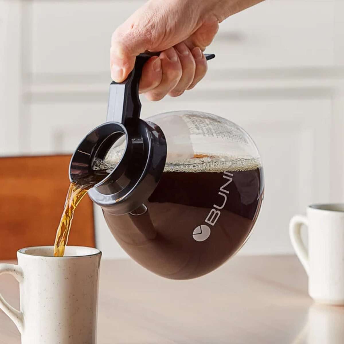 BUNN Coffee Pot Decanter/Carafe Black Regular - New Glass Design Shape - Ergonomic Handle - 12 Cup Capacity - - Image 2