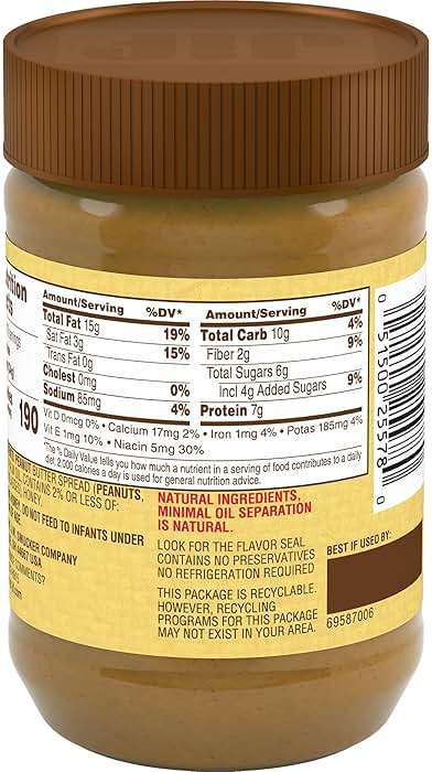 Jif Natural Creamy Peanut Butter Spread and Honey – Contains 80% Peanuts, 16 Ounces - Image 2