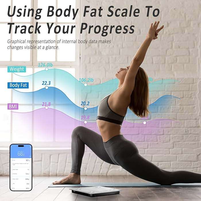 Signature Fitness High Accuracy Plus Digital Bathroom Scale with Backlight LCD and Step-On Technology, Silver - Image 5