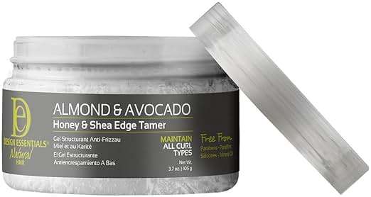 Design Essentials Natural Honey & Shea Edge Tamer Hair Gel, Clear, 2.3 Oz - Image 2