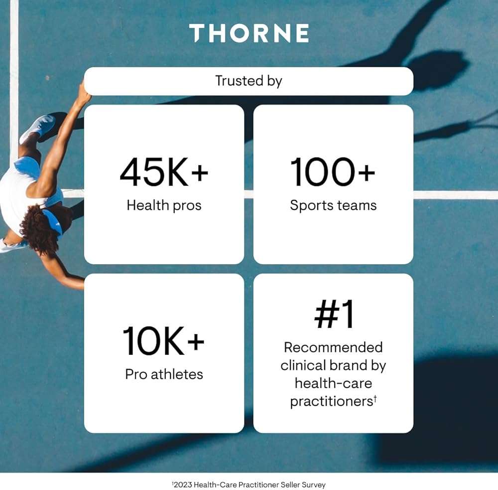 THORNE - 5-MTHF - Methylfolate (Active B9 Folate) Supplement - Supports Cardiovascular Health, Fetal Development, Nerve Health, Methylation & Homocysteine Levels* - 60 Servings - 5-MTHF 1mg - Image 8