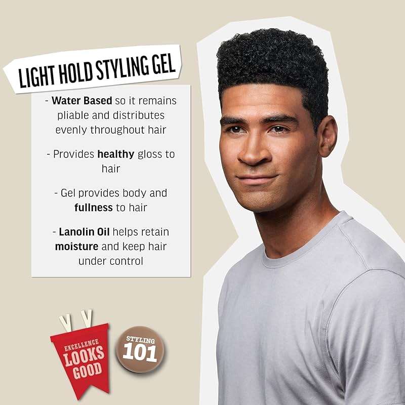 American Crew Men's Hair Gel, Light Hold Styling Product, 13.1 fl oz - Image 2