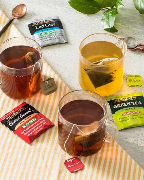Bigelow Tea Decaffeinated Tea 6 Flavor Variety Pack, Decaf Tea with Green Tea, Spiced Chai, Constant Comment, English Teatime and Earl Grey Tea, 20 Count Box (Pack of 6), 120 Total Tea Bags - Image 2