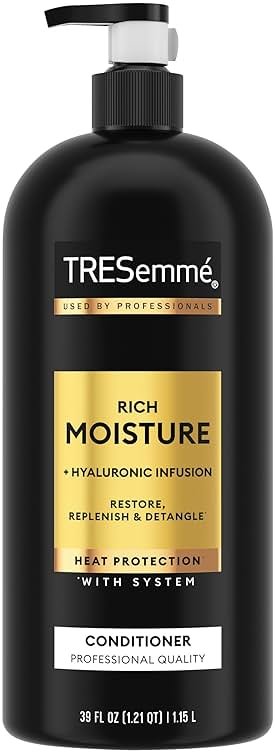 TRESemmé Rich Moisture Moisturizing Conditioner with Pump for Dry Hair Formulated With Pro Style Technology 39 Fl Oz - Product Image