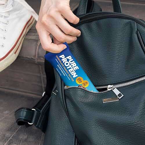 Pure Protein Chocolate Peanut Butter Protein Bars – 20g Protein, 3g Sugar, 190 Calories (12 count) Low Sugar* High Protein Snack - Gluten Free - Perfect for a Healthy Snack - Image 6