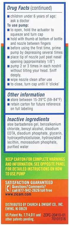 Zicam Extreme Congestion Relief Nasal Spray, 12 Hour Relief, No-Drip Liquid with Soothing Aloe Vera - 0.50 fl oz (Pack of 4) - Image 7