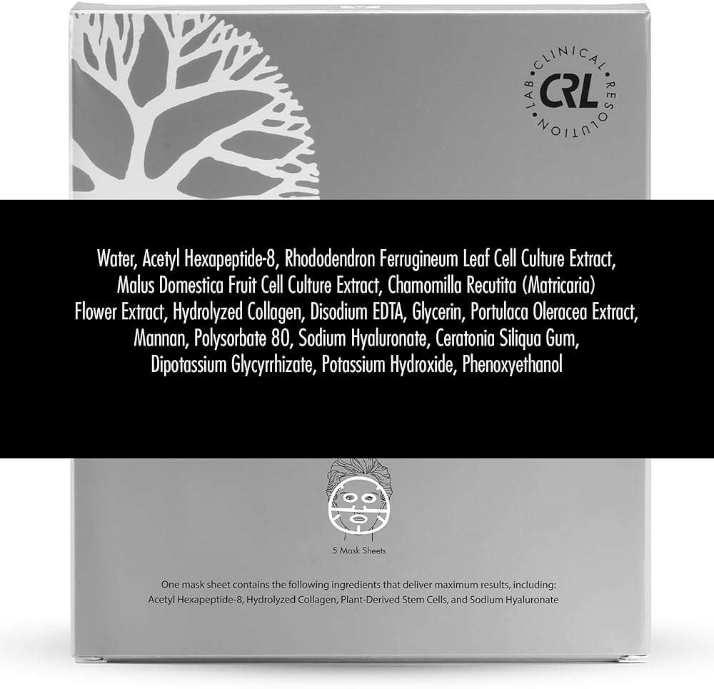 Clinical Resolution CRL Peptide Aqua Gel Mask 5 Pack Instant Hydration, Soothing & Cooling, Helps Comfort Skin After Professional Treatments, for a Refreshed, Healthy-Looking Complexion | Instant Hydration, Soothing & Cooling, Helps Comfort Skin After Professional Treatments - Image 5