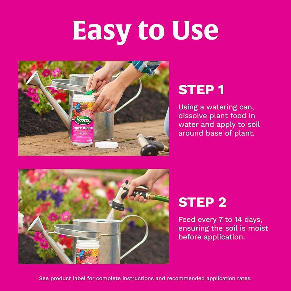 Scotts Super Bloom Water Soluble Plant Food, 2 lb - NPK 12-55-6 - Fertilizer for Outdoor Flowers, Fruiting Plants, Containers and Bed Areas - Feeds Plants Instantly - Image 7