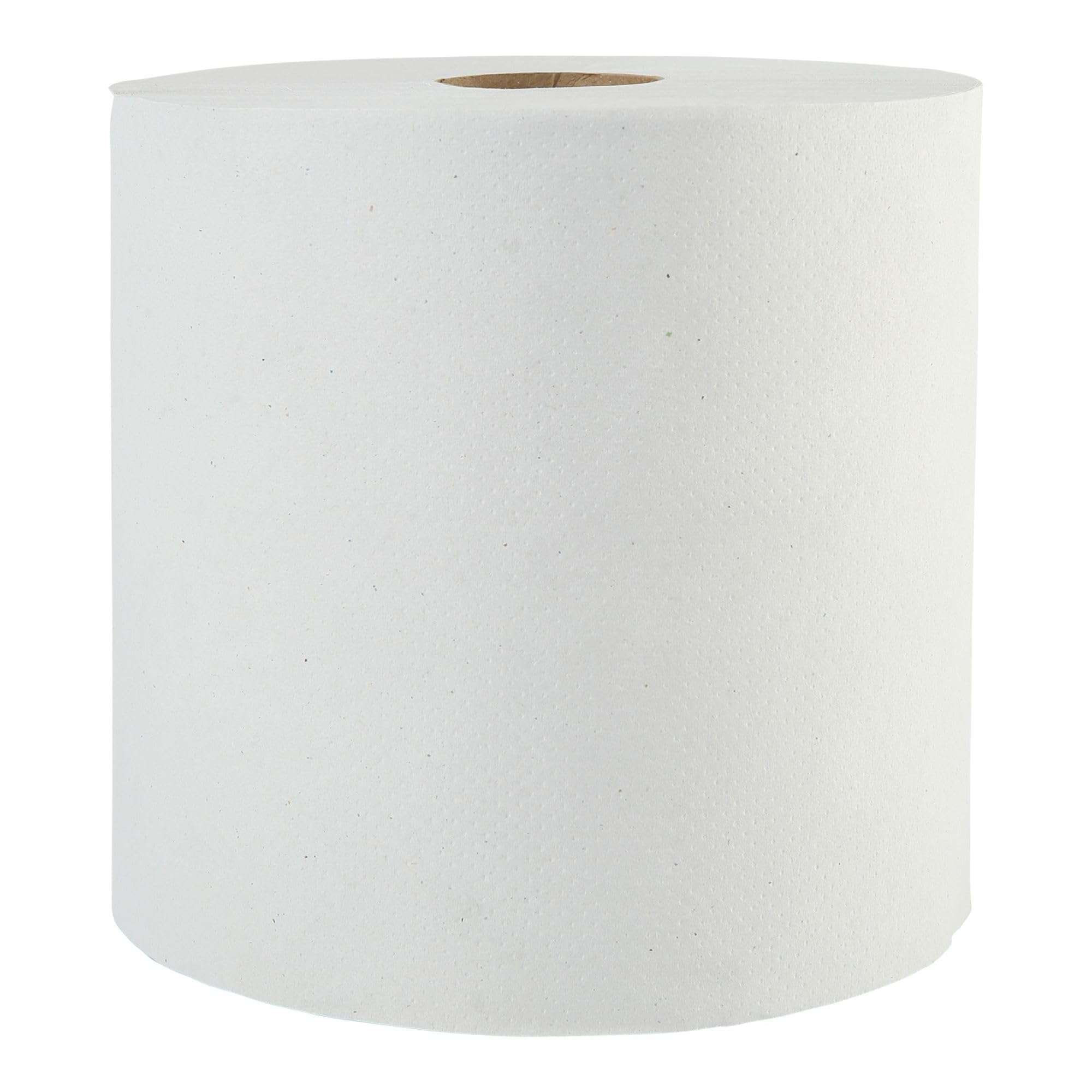 Boardwalk BWK17GREEN Boardwalk Green Universal Roll Towels, Natural White, 8" x 800ft (Case of 6 Rolls) - Image 1