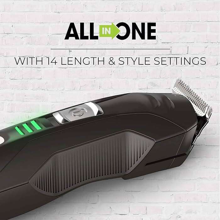 Remington All-in-One Grooming Kit, Lithium Powered, 8 Piece Set with Trimmer, Men's Shaver, Clippers, Beard and Stubble Combs, PG6025, Black - Image 2