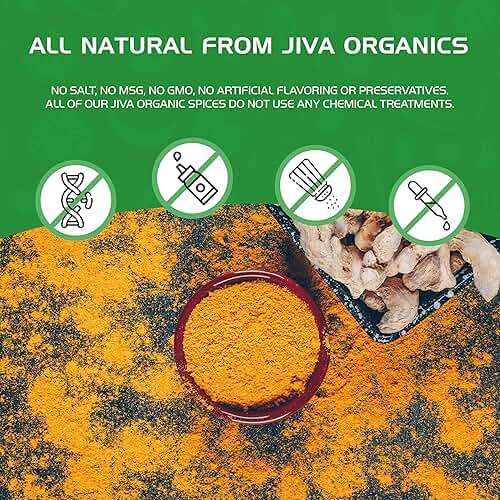 Organic Turmeric Powder 1 Pound Jar by Jiva Organics - 100% Raw with Curcumin - Lab Tested & Reports Available - Raw from India - Image 8