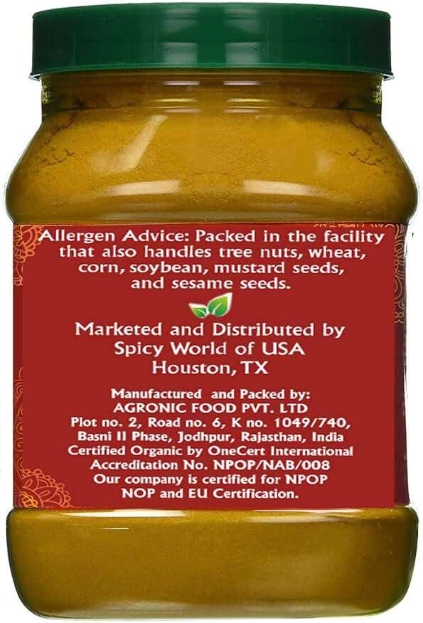 Organic Turmeric Powder 1 Pound Jar by Jiva Organics - 100% Raw with Curcumin - Lab Tested & Reports Available - Raw from India - Image 9