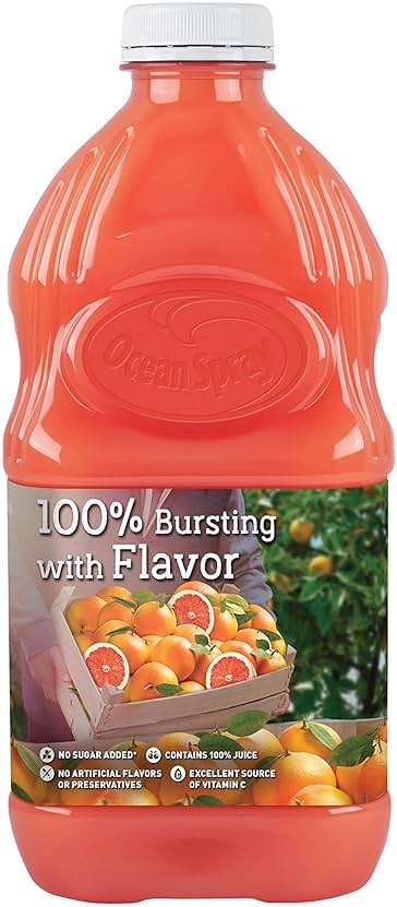 Ocean Spray 100% Juice, Ruby Red Grapefruit, 60 Ounce Bottle (Packaging May Vary) - Image 3