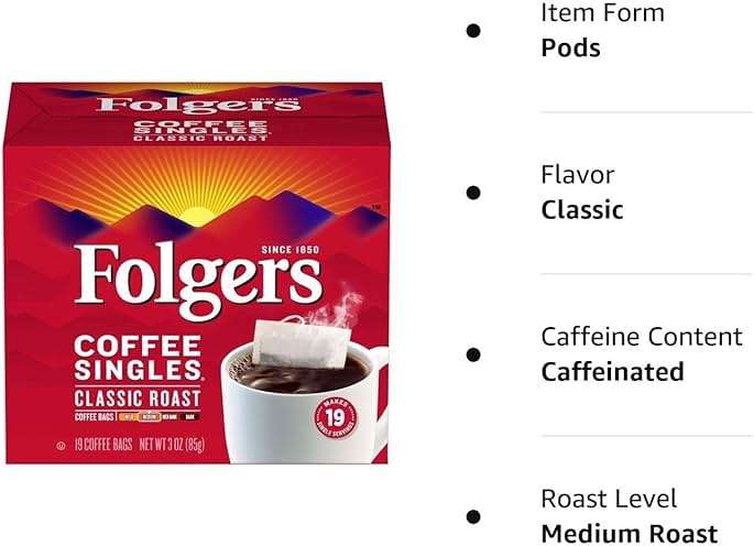 Folgers Coffee Singles (19 per box) - Image 8