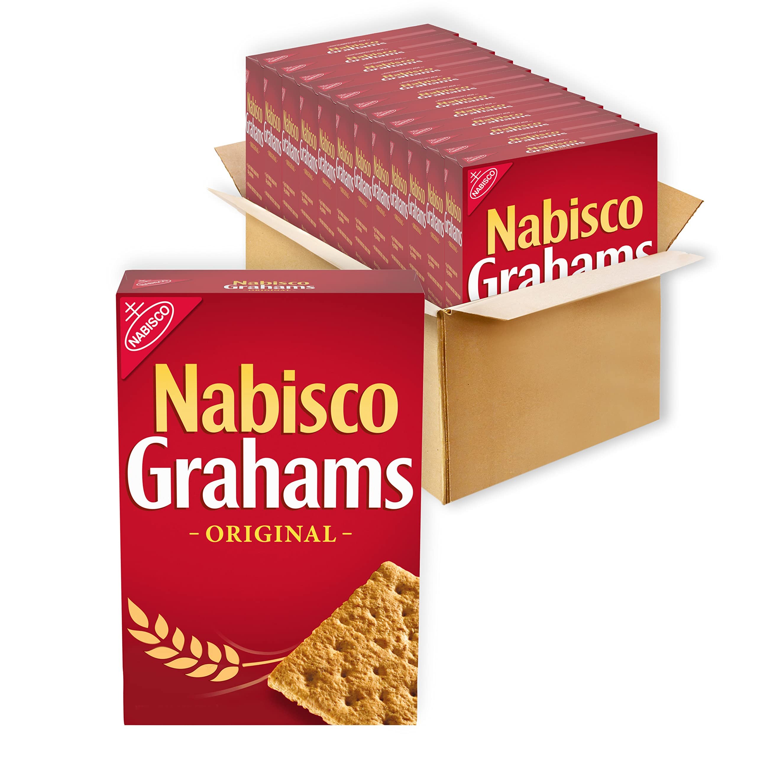 NABISCO GRAHAMS Original Graham Crackers, 12 - 14.4 oz Boxes - Product Image